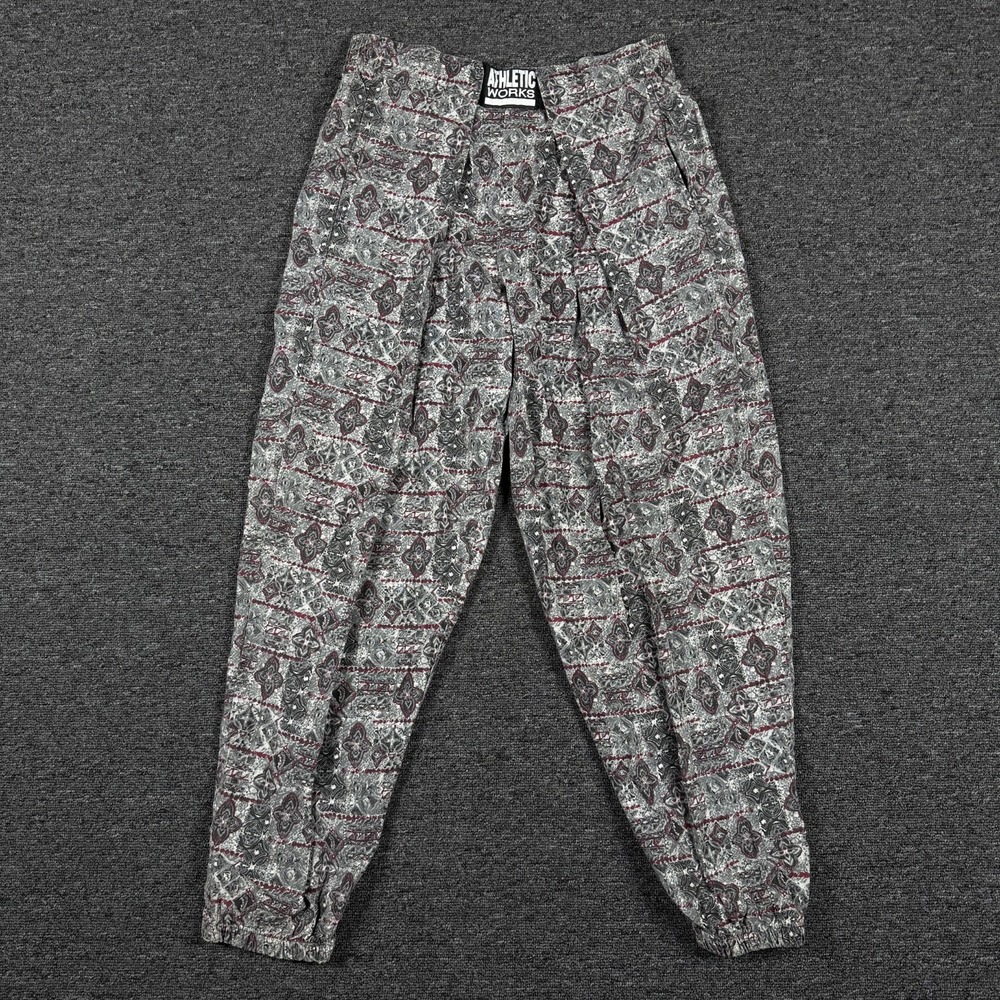 Vintage 80s Athletic Works Mens Large Harem Hammer Pants Tribal Geometric Cotton